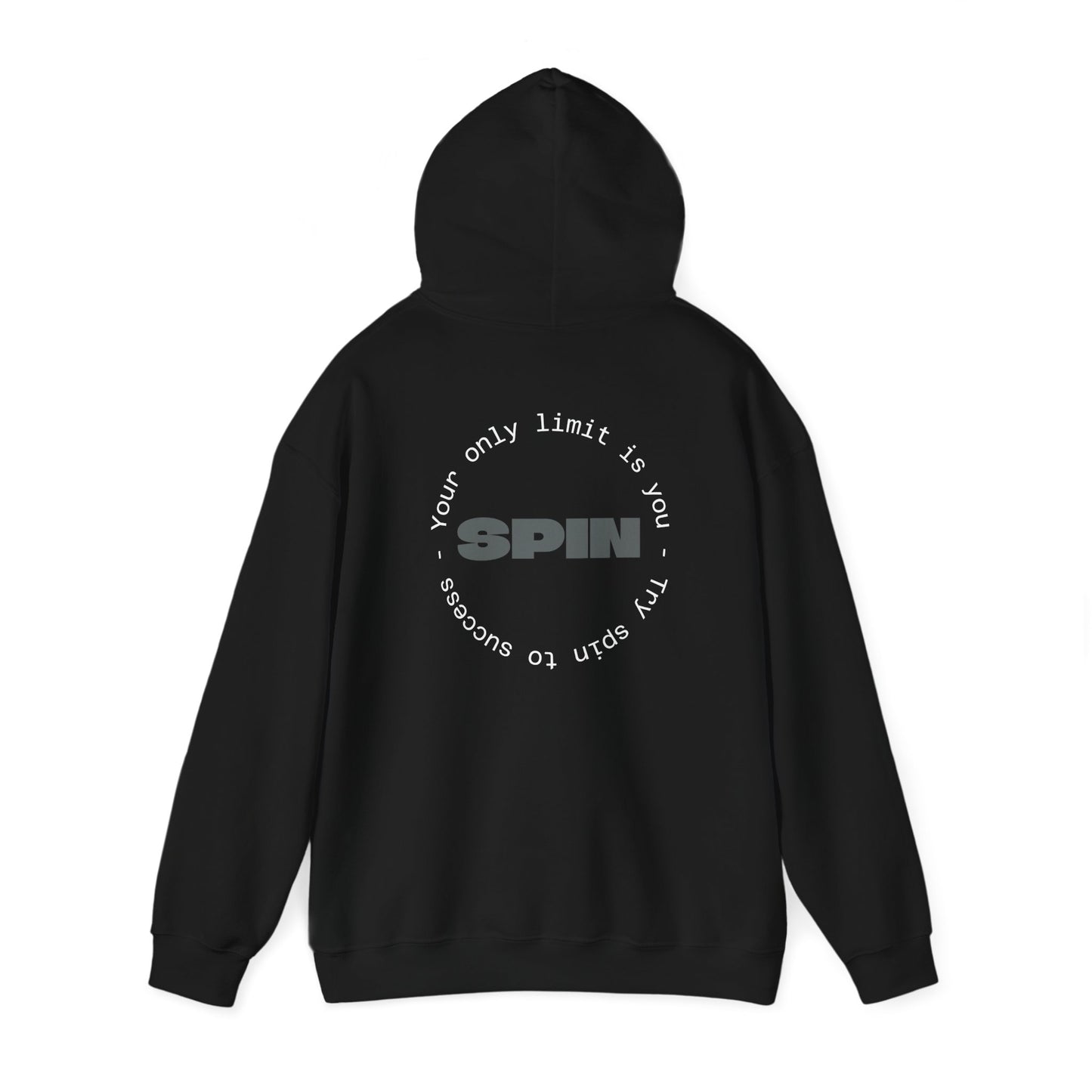 Sudadera con capucha negra Spin