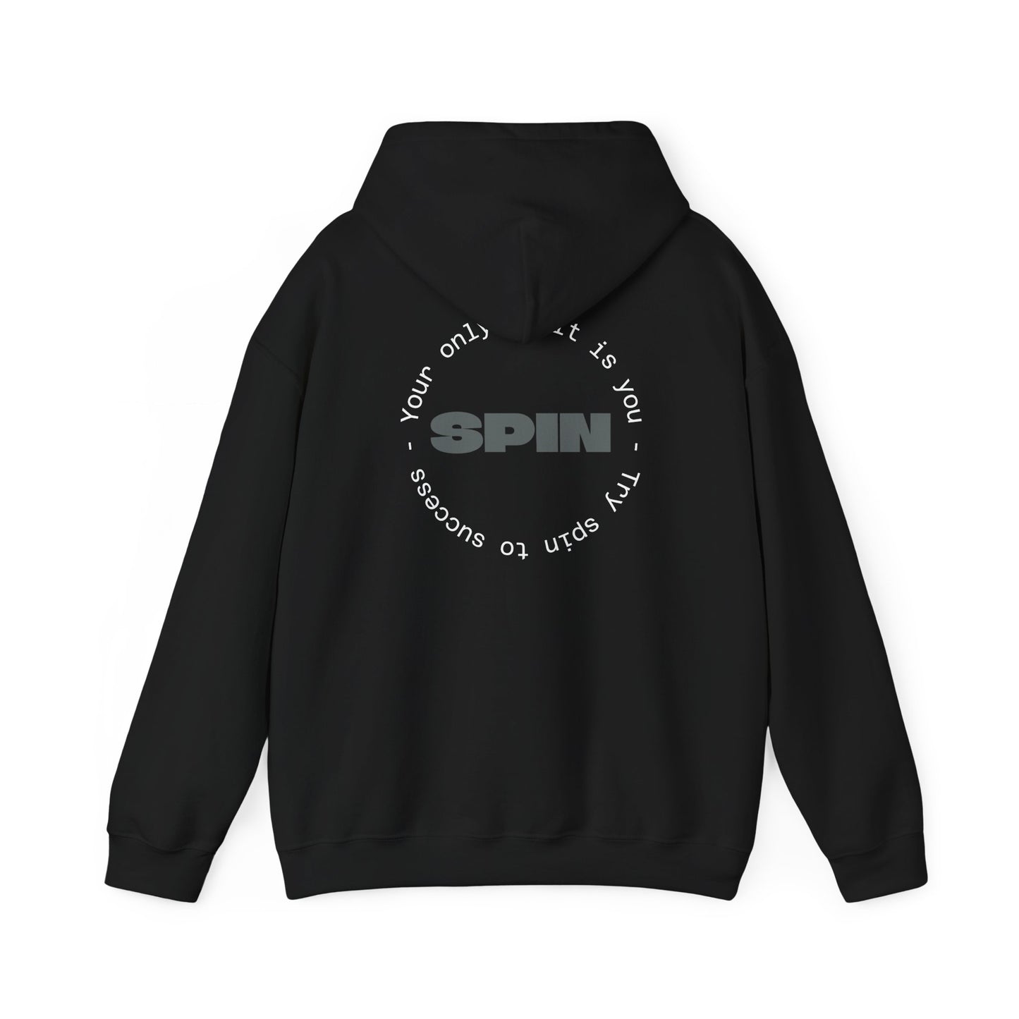 Sudadera con capucha negra Spin
