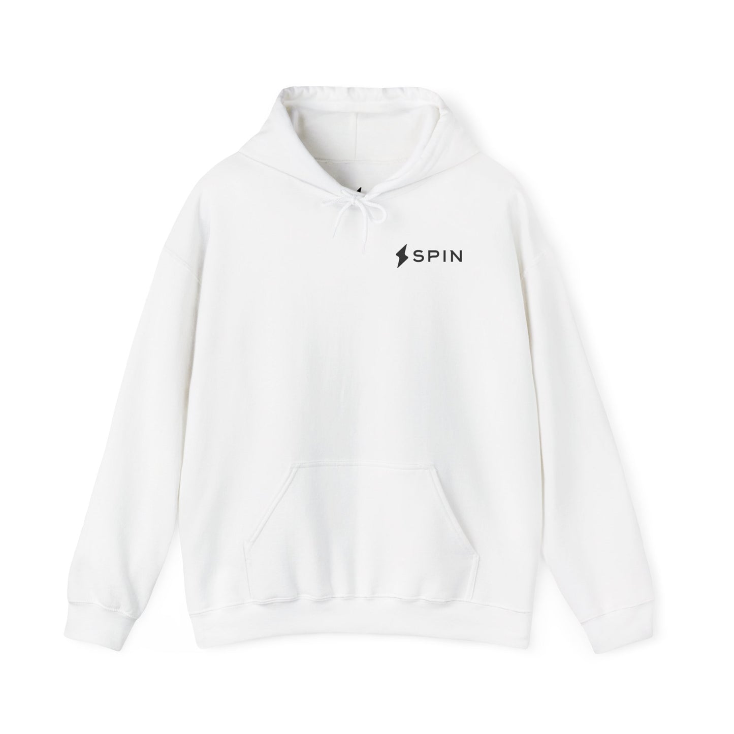 Sudadera con capucha blanca Spin