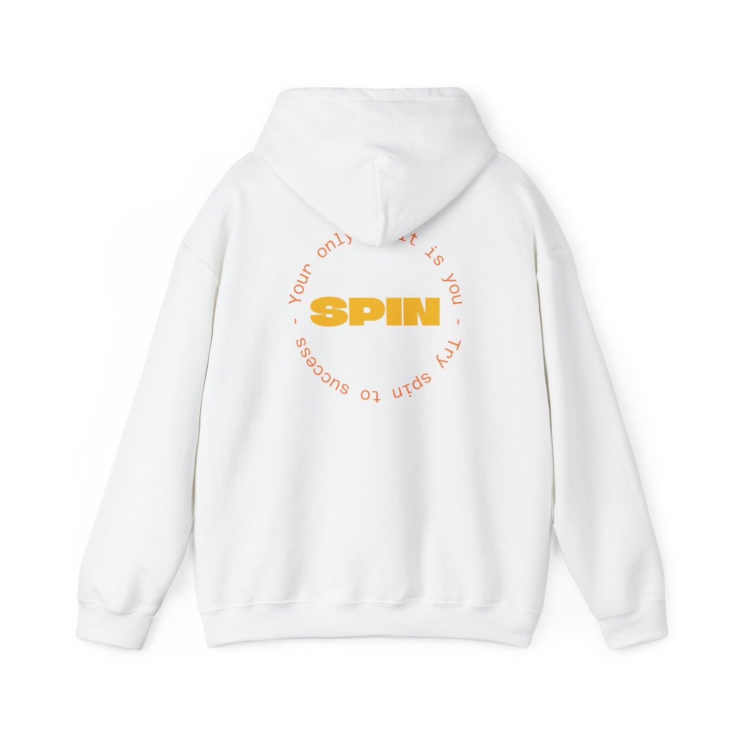 Sudadera con capucha blanca Spin