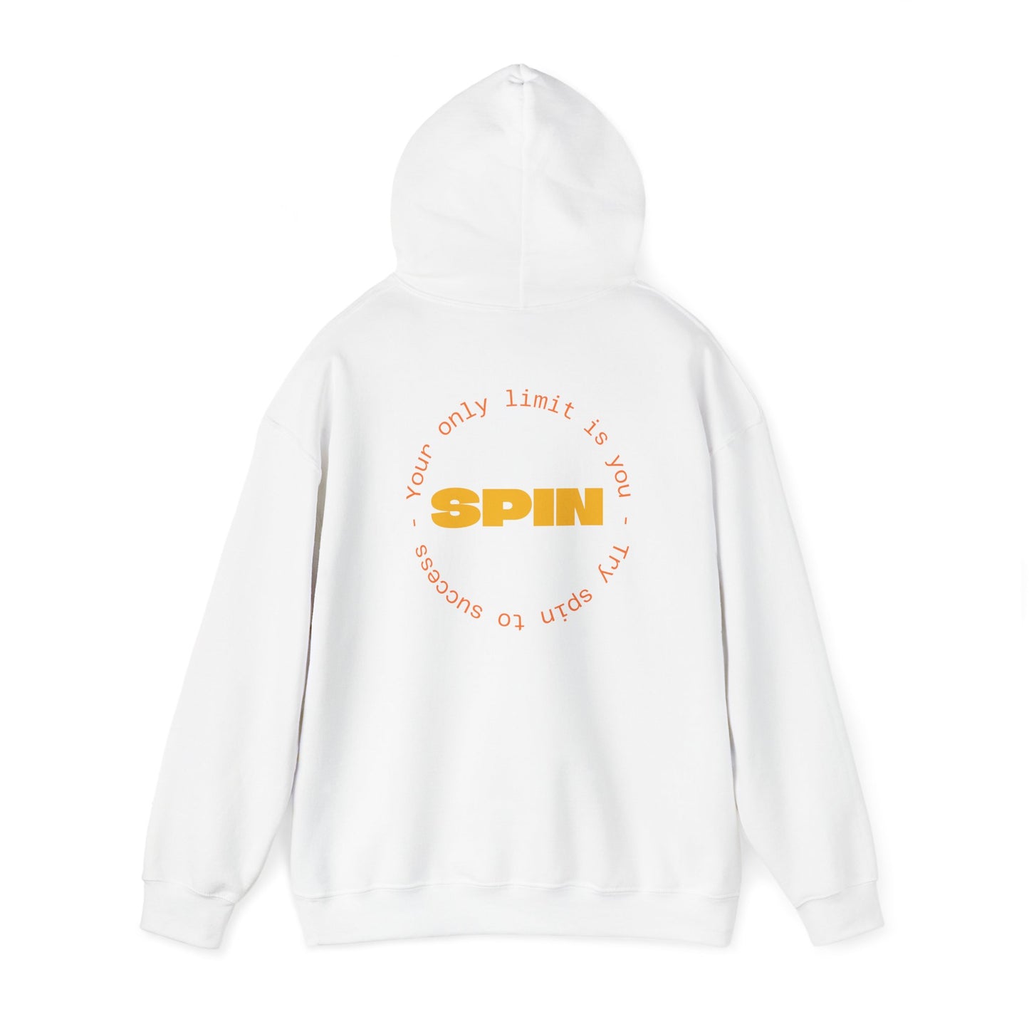 Sudadera con capucha blanca Spin