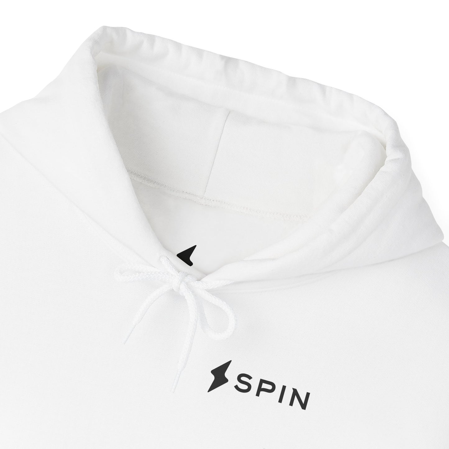 Sudadera con capucha blanca Spin