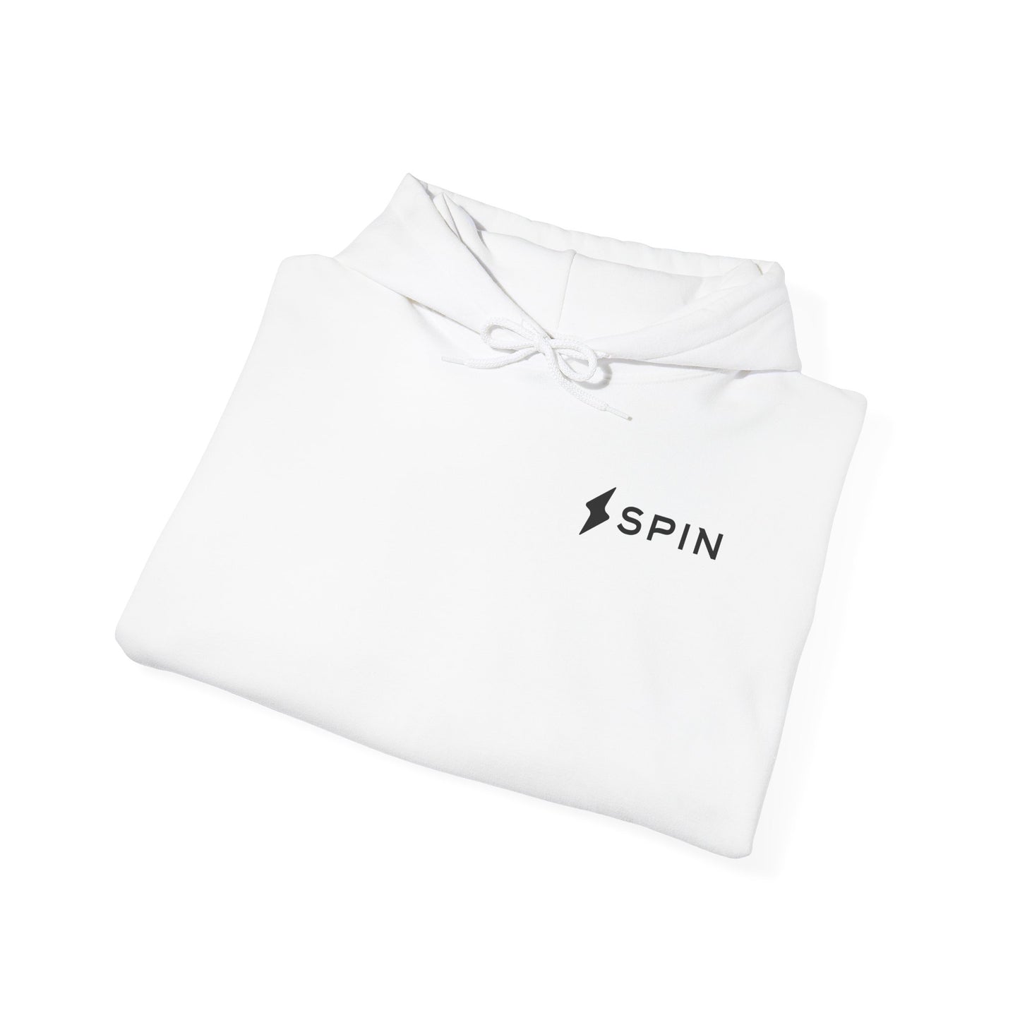 Sudadera con capucha blanca Spin