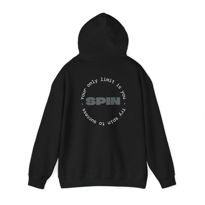 Sudadera con capucha negra Spin