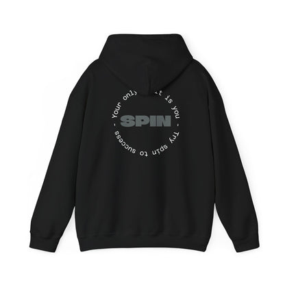 Sudadera con capucha negra Spin