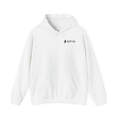 Sudadera con capucha blanca Spin