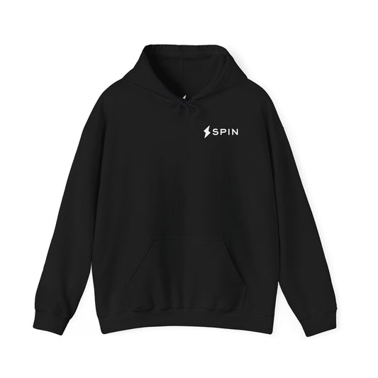 Sudadera con capucha negra Spin